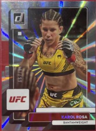 Karol Rosa 2023 Panini Donruss UFC Base #124 Laser