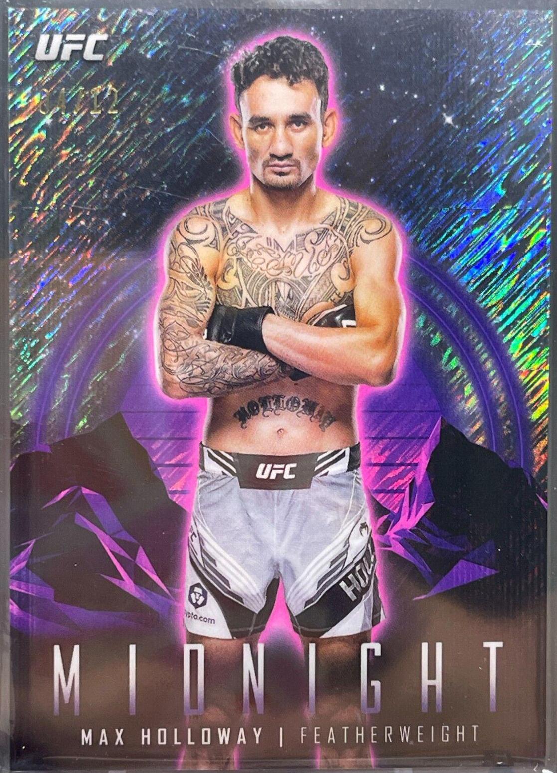 Max Holloway 2024 Topps Midnight UFC Base #77 Midnight