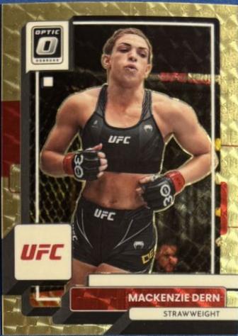 Mackenzie Dern 2023 Panini Donruss Optic UFC Base #58 Gold Vinyl
