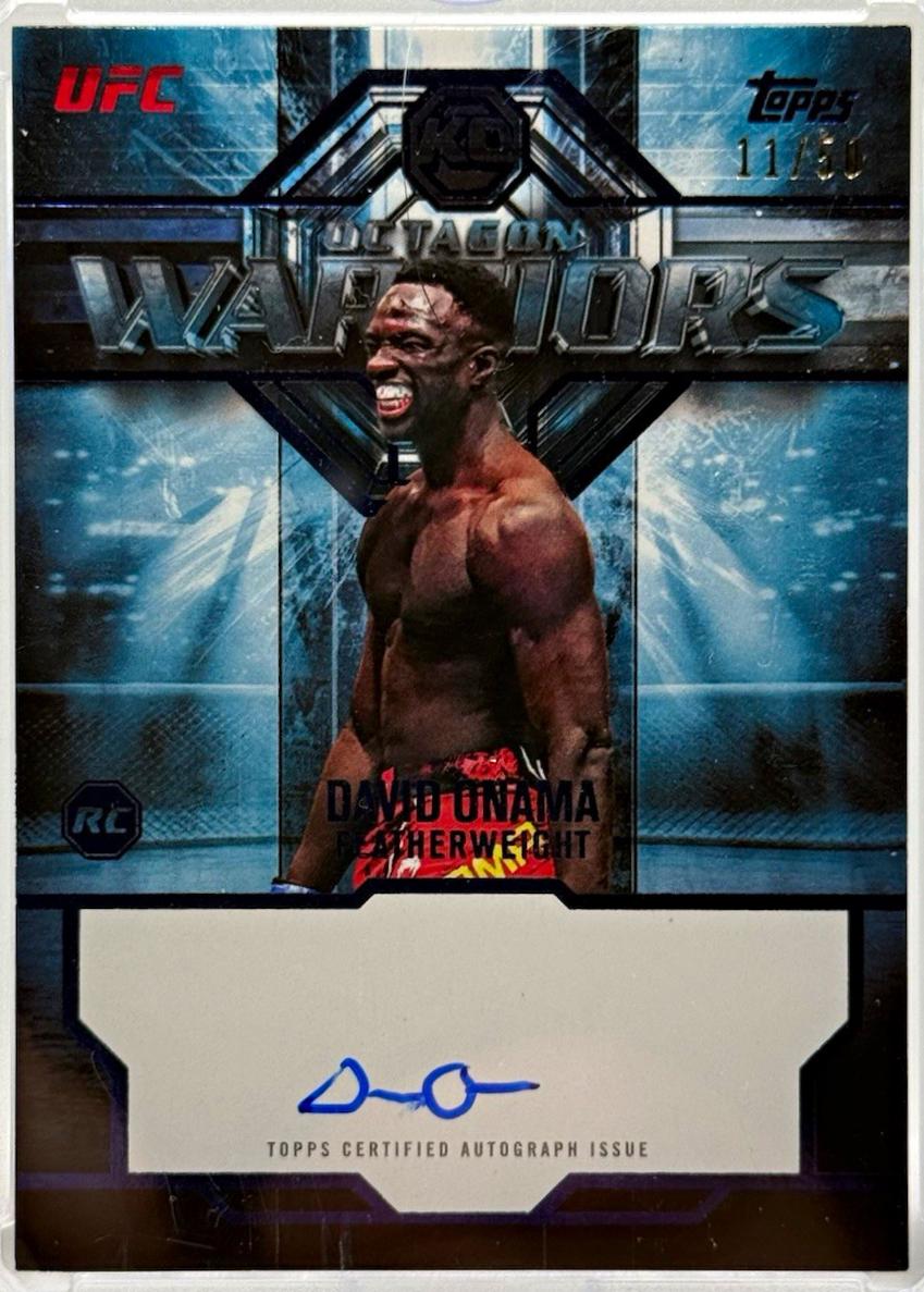 David Onama 2026 Topps Knockout UFC Octagon Warriors #OWS-DO Blue