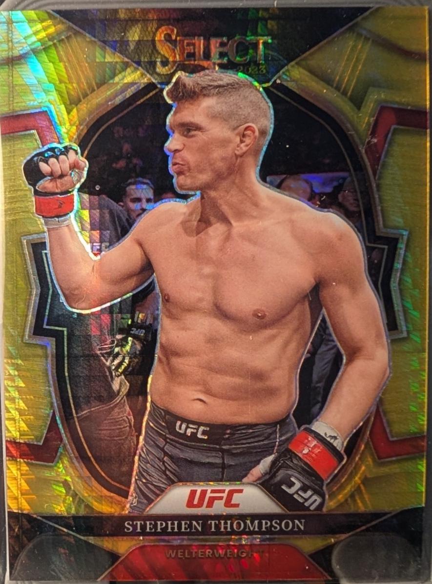 Stephen Thompson 2023 Panini Select UFC Concourse #33 Gold Flash