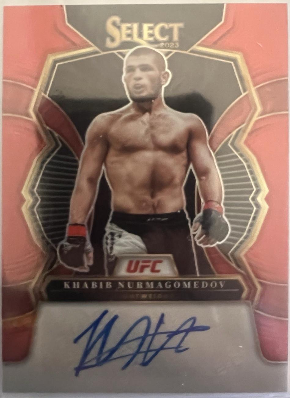 Khabib Nurmagomedov 2023 Panini Select UFC Signatures #8 Red