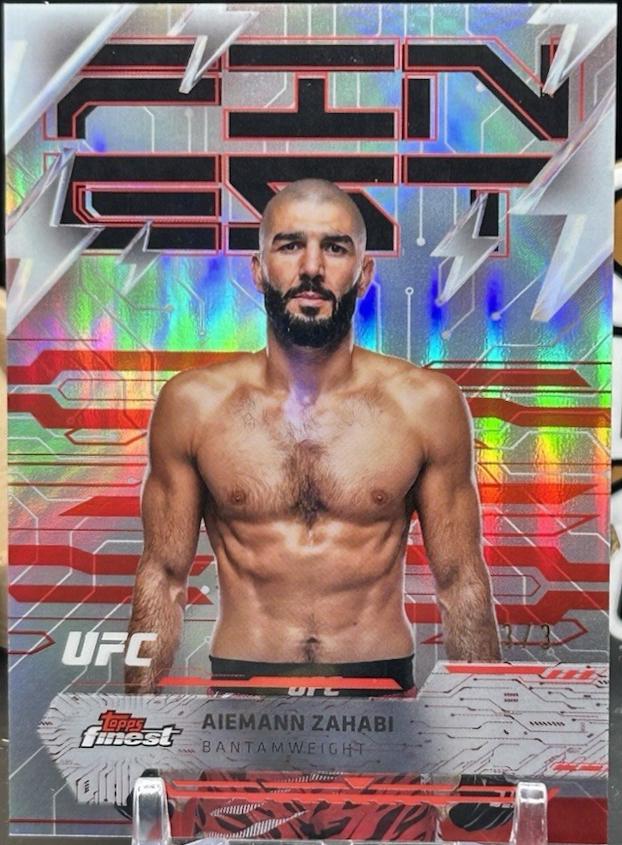 Aiemann Zahabi 2025 Topps Finest UFC Base Rare #271 Gold Refractor