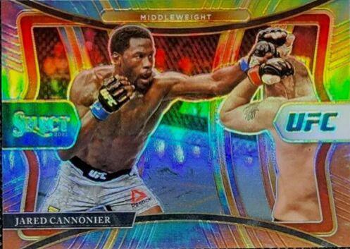 Jared Cannonier 2021 Panini Select UFC Octagonside #245 Tie Dye