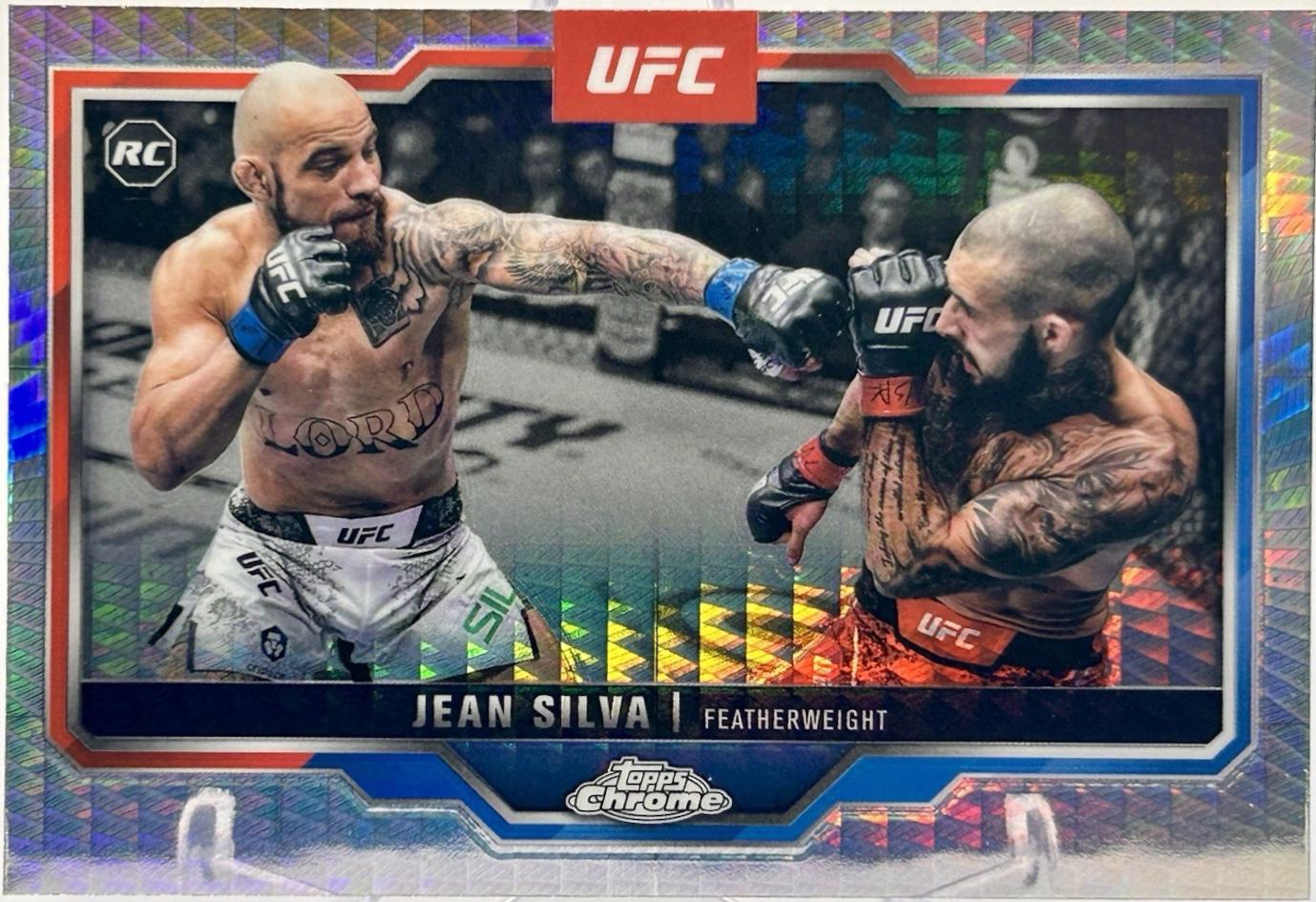 Jean Silva 2025 Topps Chrome UFC Base #56 Prism Refractor