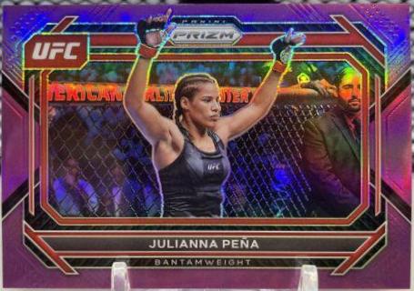 Julianna Peña 2023 Panini Prizm UFC Base #5 Purple