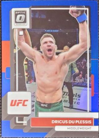 Dricus Du Plessis 2023 Panini Donruss Optic UFC Base #15 Blue