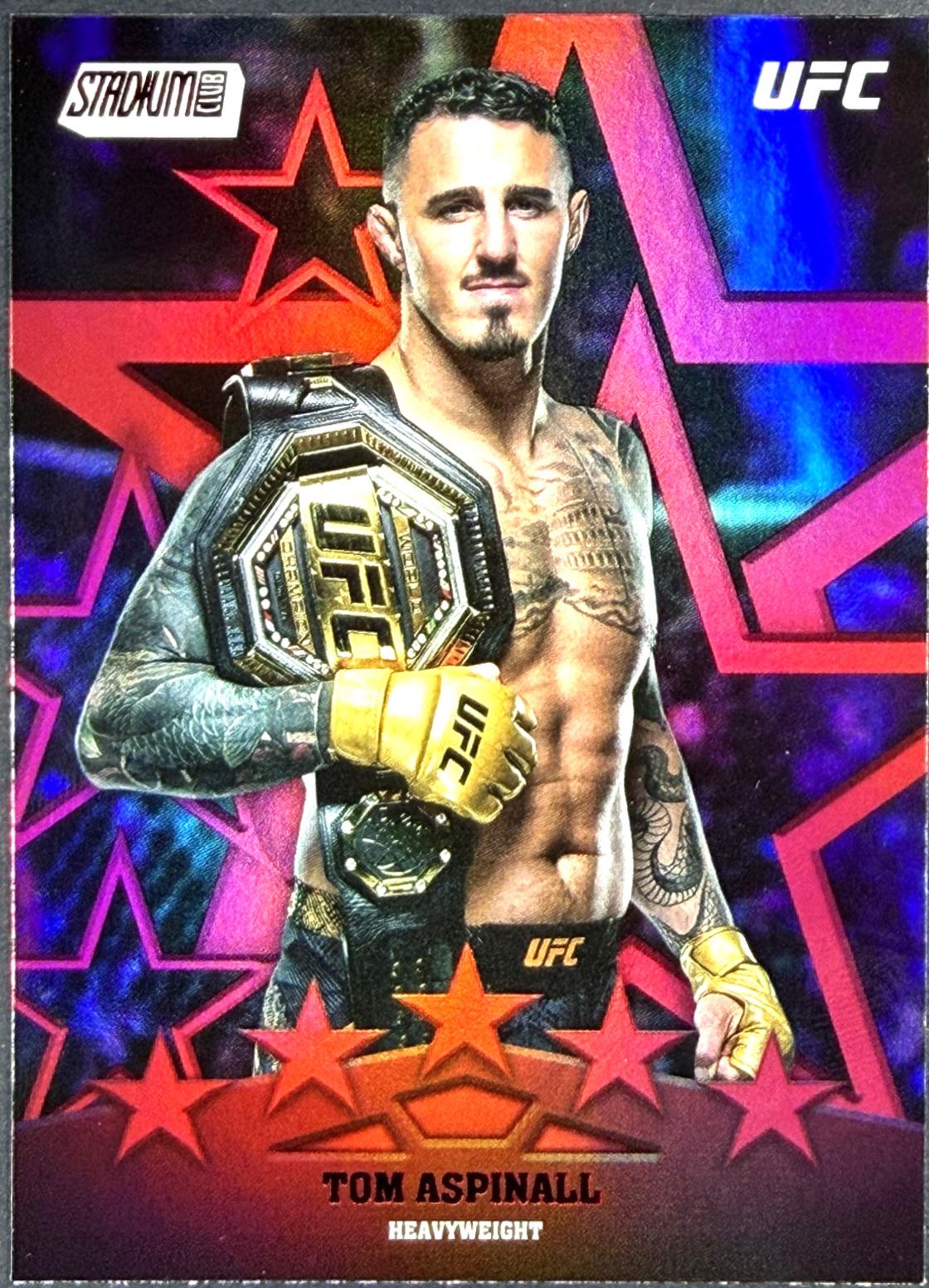 Tom Aspinall 2025 Topps Stadium Club UFC Special Forces #SF-7 Red
