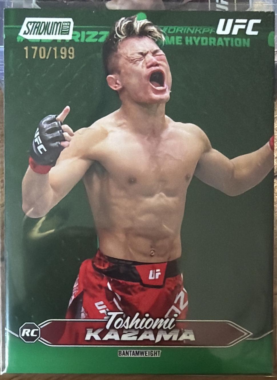 Toshiomi Kazama 2025 Topps Stadium Club UFC Base #107 Green