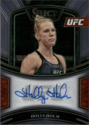 Holly Holm 2021 Panini Select UFC Signatures #20 Tie Dye Prizms
