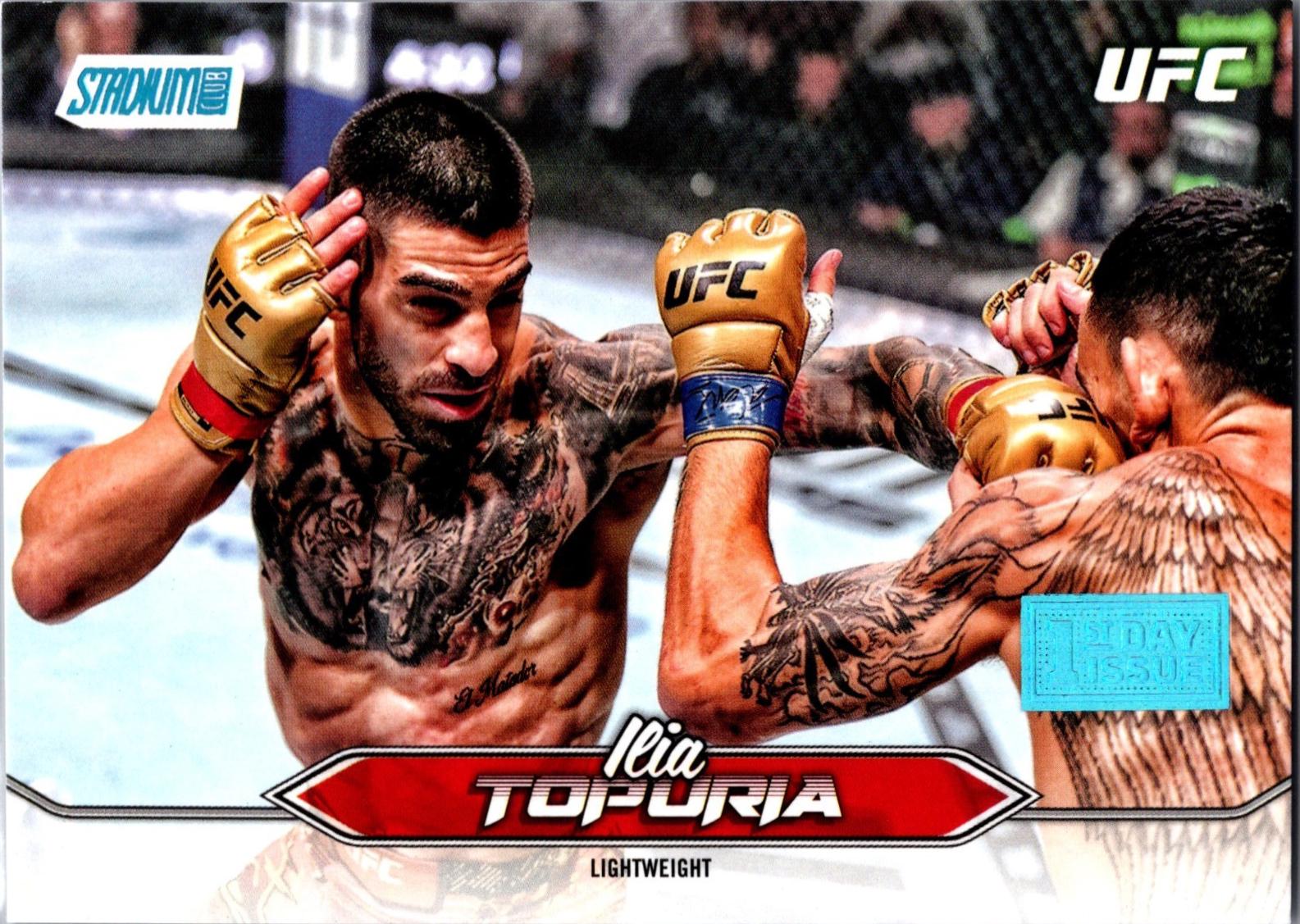 Ilia Topuria 2025 Topps Stadium Club UFC Base #23 First Day Issue