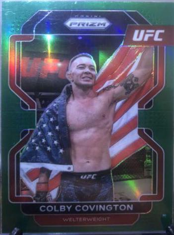 Colby Covington 2022 Panini Prizm UFC Base #121 Green