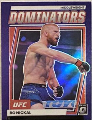Bo Nickal 2023 Panini Donruss Optic UFC Dominators #25 Purple