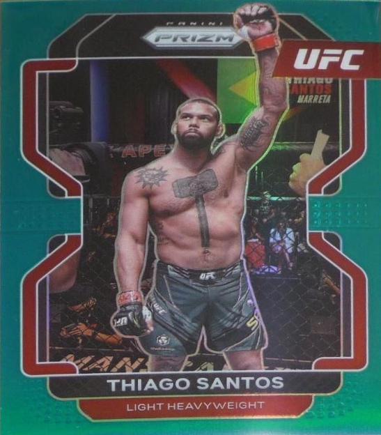 Thiago Santos 2022 Panini Prizm UFC Base #124 Teal