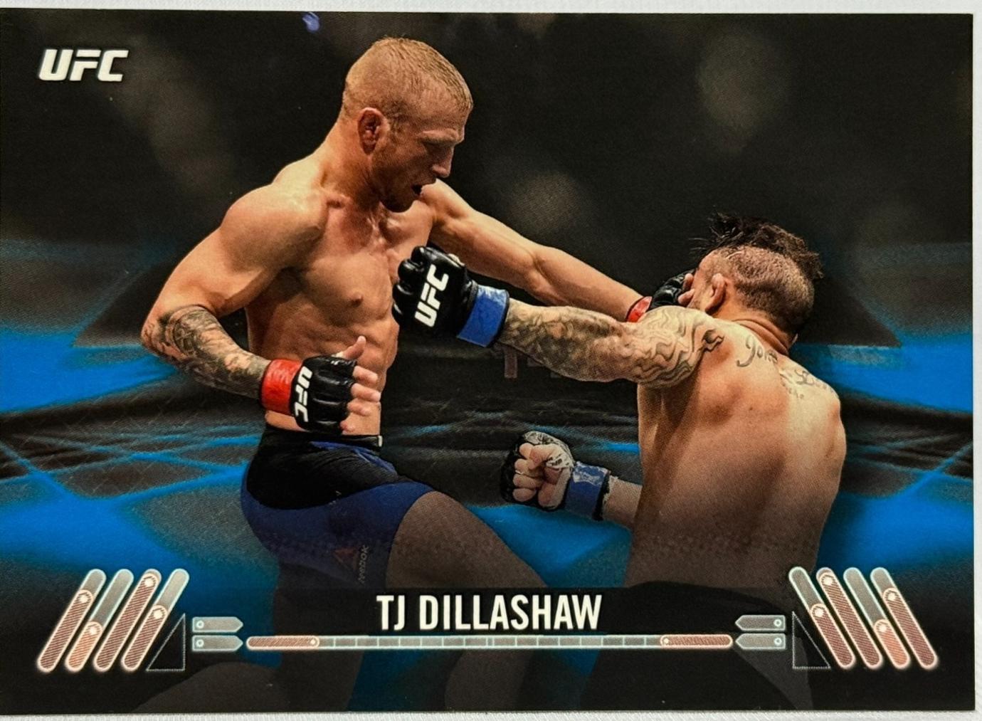 TJ Dillashaw 2017 Topps UFC Knockout Base #14 Blue