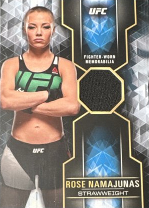 Rose Namajunas 2017 Topps UFC Knockout Knockout Relics #KR-RN Red