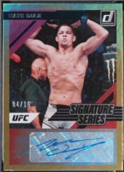 Nate Diaz 2022 Panini Donruss UFC Signature Series #17 Gold