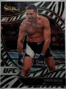 Nate Diaz 2021 Panini Select UFC Octagonside #282 Green
