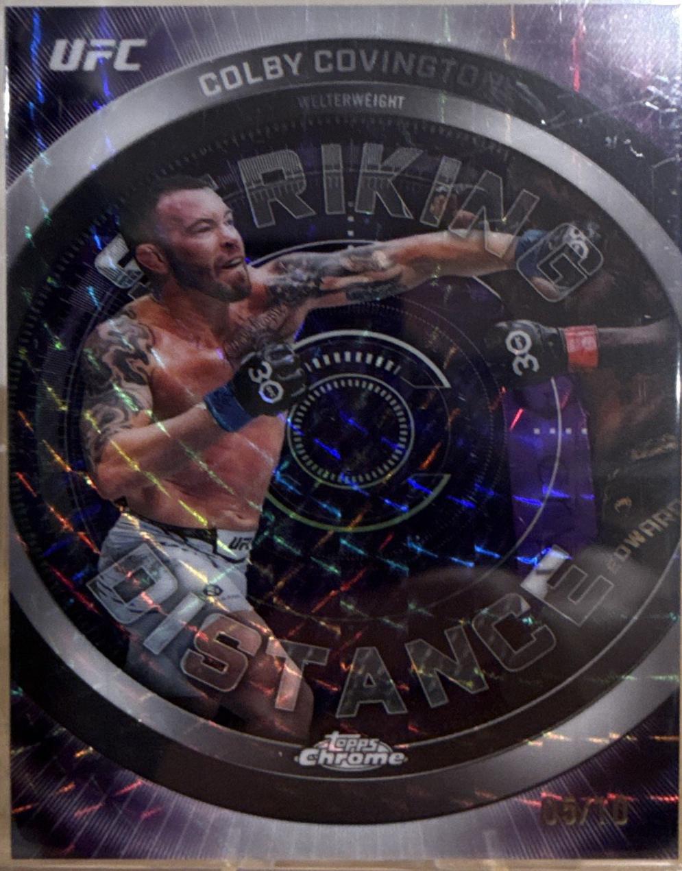 Colby Covington 2026 Topps Chrome UFC Striking Distance #SD-11 Refractor