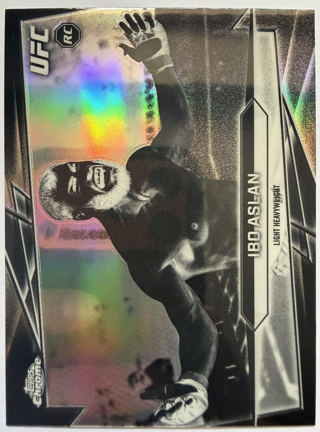 Ibo Aslan 2026 Topps Chrome UFC Base #189 Negative Refractor