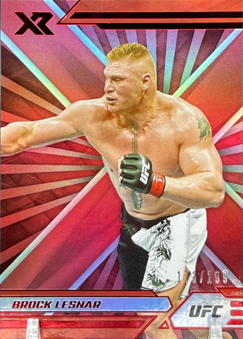 Brock Lesnar 2022 Panini Chronicles UFC Base XR #283 Red