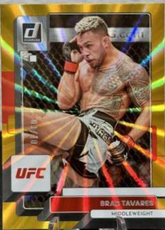 Brad Tavares 2023 Panini Donruss UFC Base #68 Gold Laser