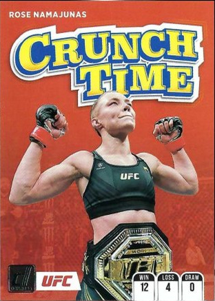 Rose Namajunas 2022 Panini Donruss UFC Crunch Time #7 Press Proof Gold