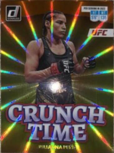 Julianna Peña 2023 Panini Donruss UFC Crunch Time #2 Orange Laser