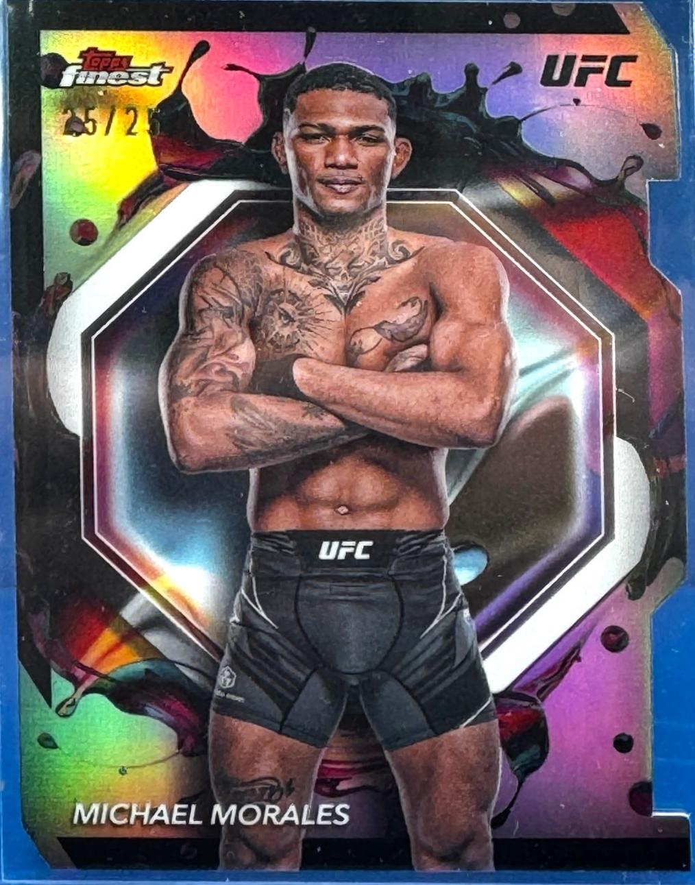 Michael Morales 2024 Topps Finest UFC Base Rare #236 Die-Cut Refractor