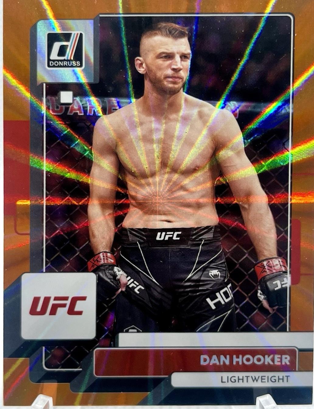 Dan Hooker 2023 Panini Donruss UFC Base #70 Orange Laser