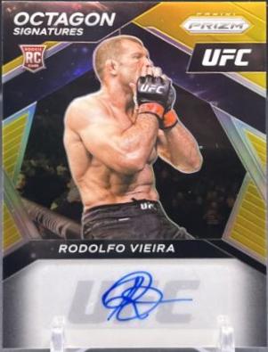 Rodolfo Vieira 2021 Panini Prizm UFC Octagon Signatures #OS-RDF Gold