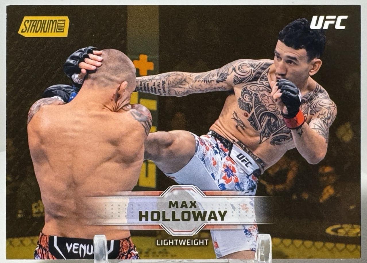 Max Holloway 2026 Topps Stadium Club UFC Base #7 Gold