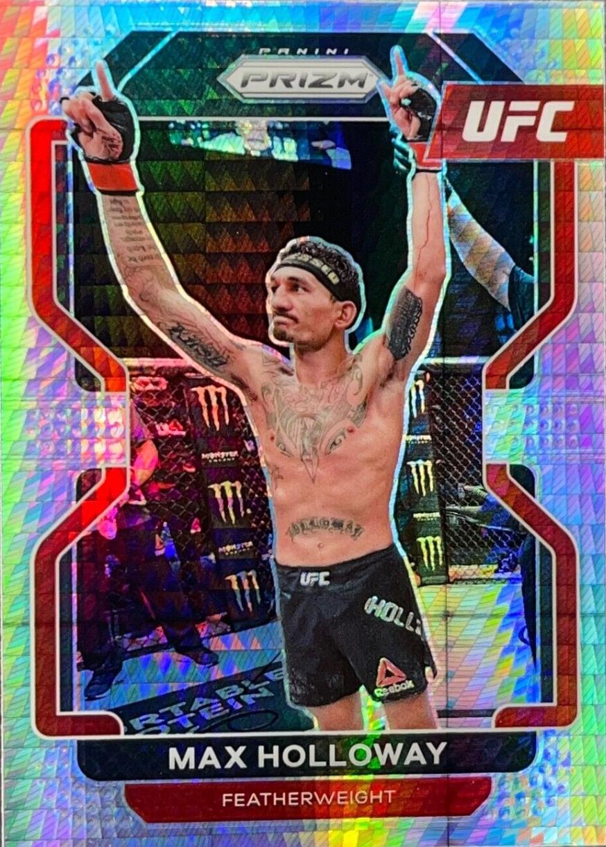 Max Holloway 2022 Panini Prizm UFC Base #188 Hyper