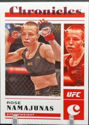 Rose Namajunas 2023 Panini Chronicles UFC Base Chronicles #34 Red