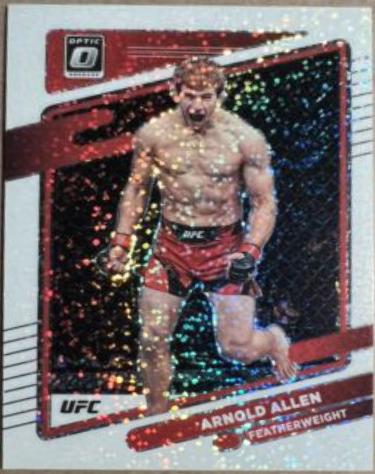 Arnold Allen 2022 Panini Donruss Optic UFC Base #53 White Sparkle