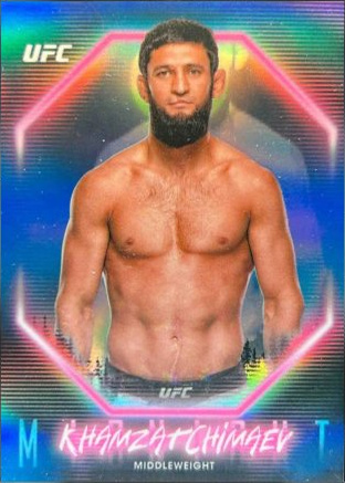 Khamzat Chimaev 2025 Topps Midnight UFC Base #3 Zodiac