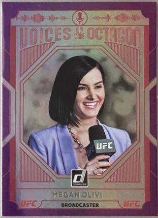 Megan Olivi 2022 Panini Donruss UFC Base #223 Purple Flood