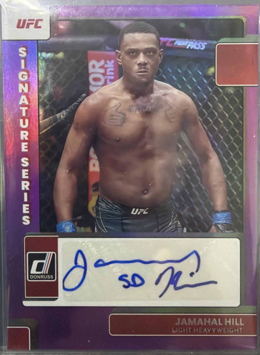 Jamahal Hill 2023 Panini Donruss UFC Signature Series #72 Black