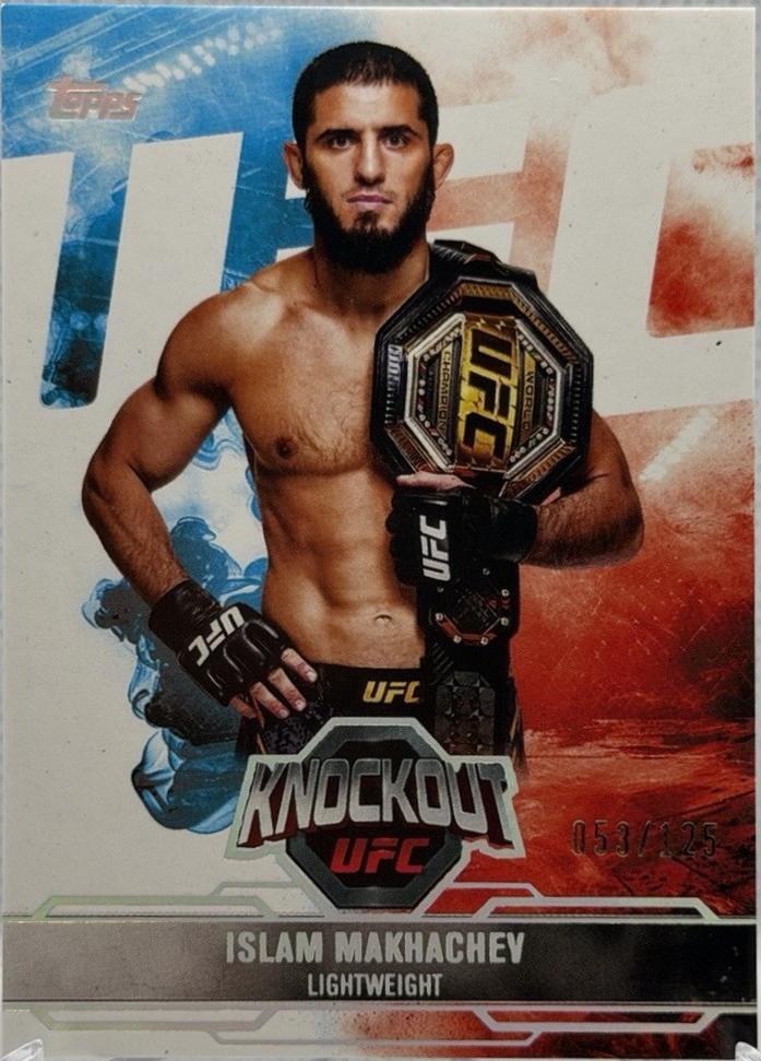 Islam Makhachev 2025 Topps Knockout UFC Base #94 Red