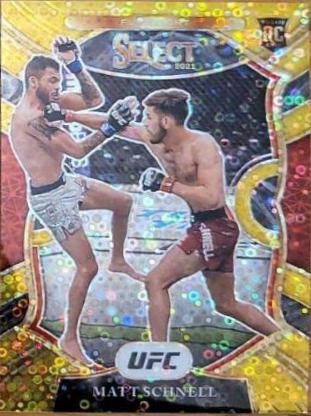 Matt Schnell 2021 Panini Select UFC Octagonside #275 Gold Disco