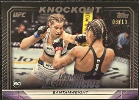 Jasmine Jasudavicius 2024 Topps Knockout UFC Base #50 Black