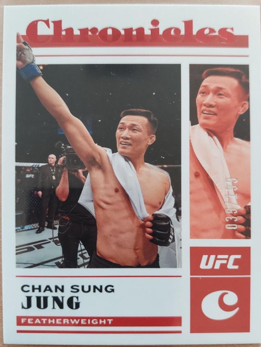 Chan Sung Jung 2023 Panini Chronicles UFC Base Chronicles #70 Red