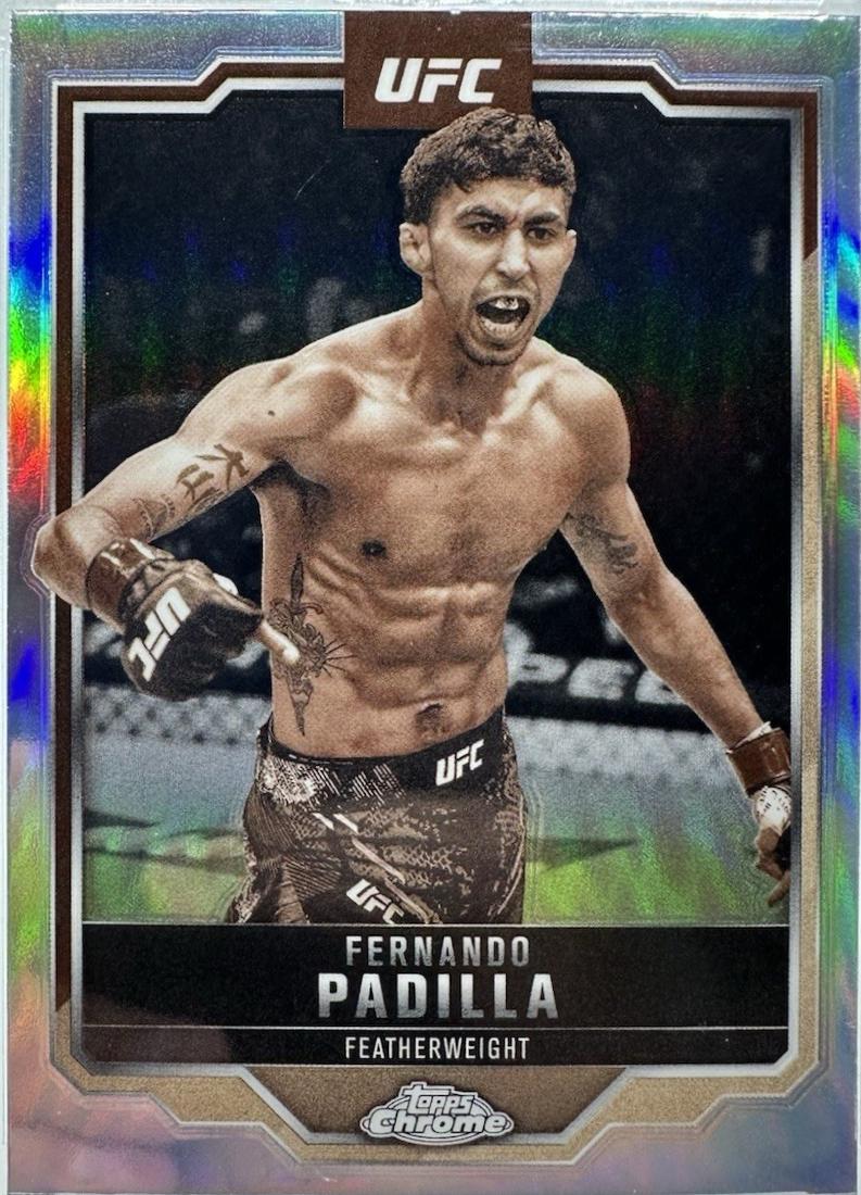 Fernando Padilla 2025 Topps Chrome UFC Base #47 Sepia Refractor