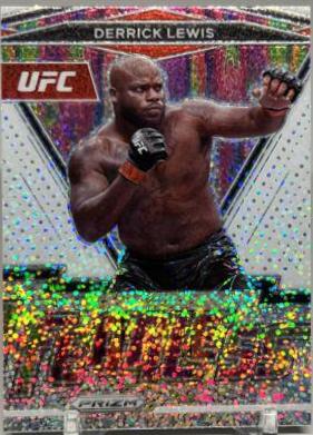 Derrick Lewis 2022 Panini Prizm UFC Fearless #20 White Sparkle