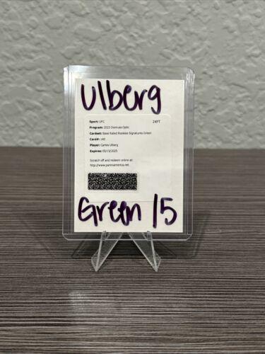 Carlos Ulberg 2023 Panini Donruss Optic UFC Base Rated Rookies Signatures #140 Green