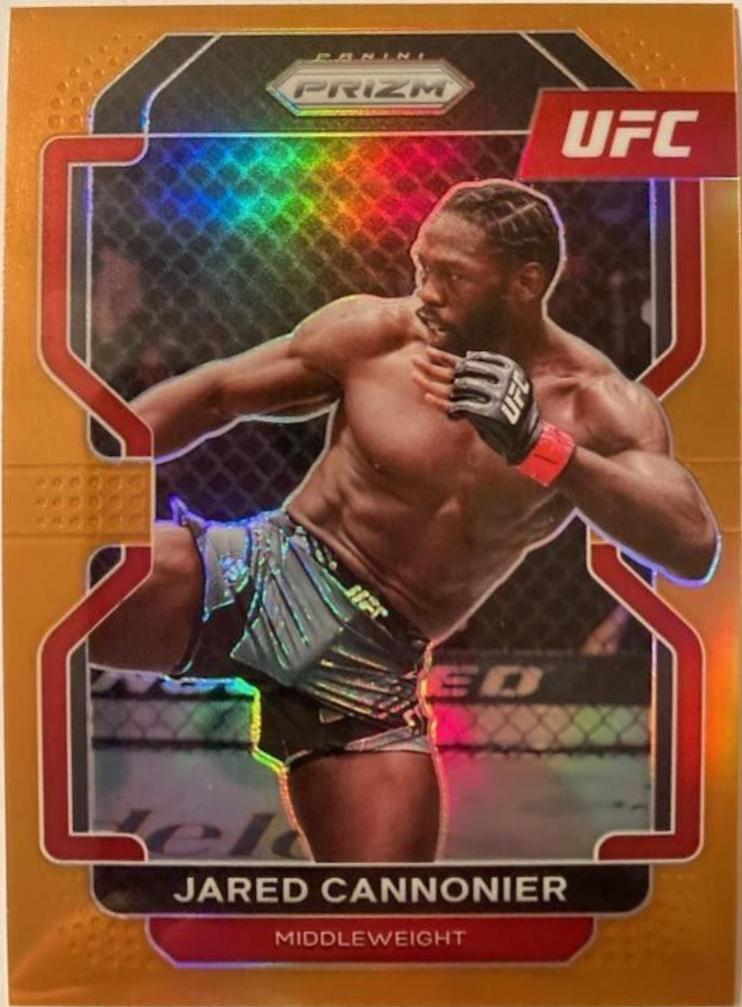Jared Cannonier 2022 Panini Prizm UFC Base #155 Orange