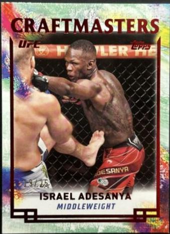 Israel Adesanya 2024 Topps Knockout UFC Craftmasters #CRM-18 Red