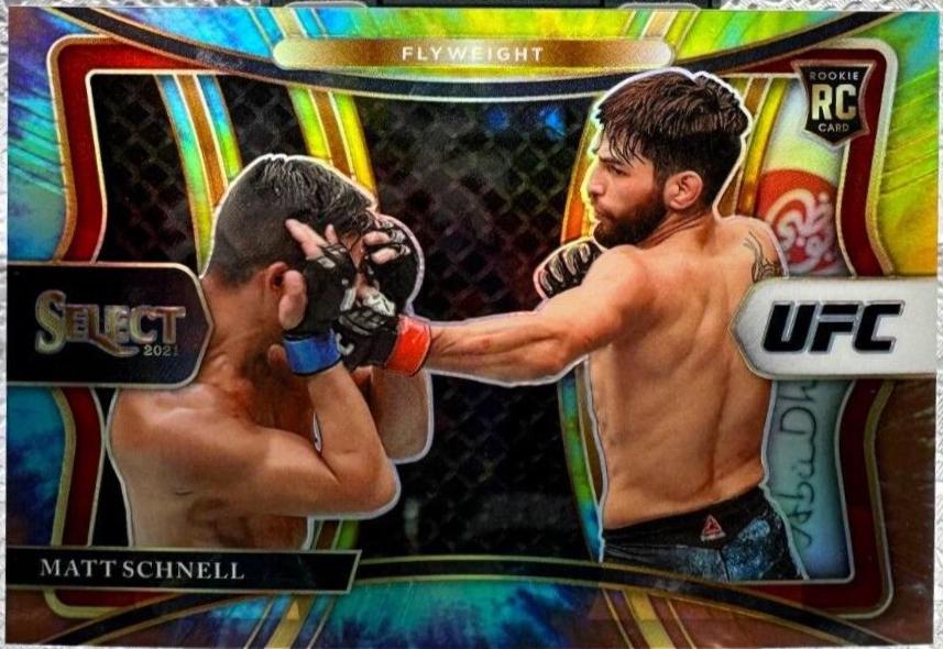 Matt Schnell 2021 Panini Select UFC Octagonside #275 Tie Dye