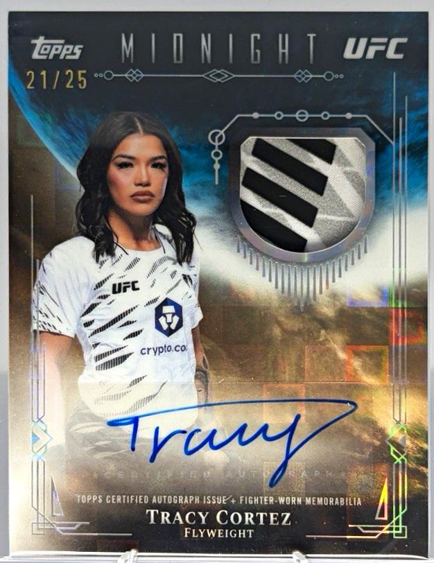 Tracy Cortez 2026 Topps Midnight UFC Relic Autographs #VRA-TC Moonrise
