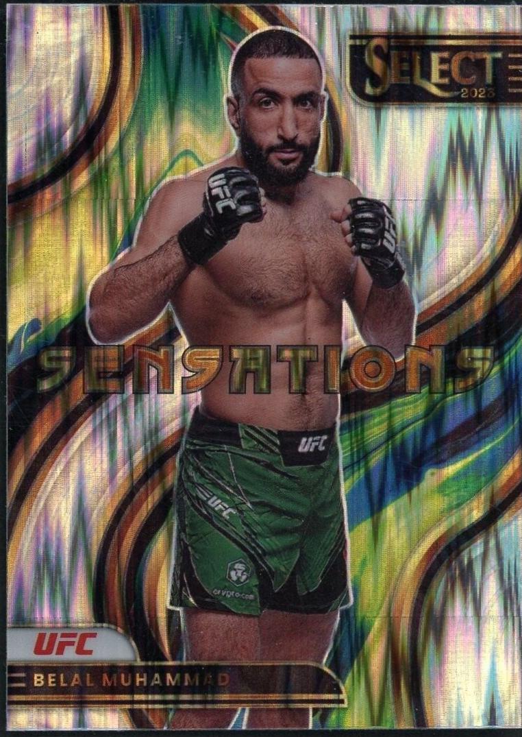 Belal Muhammad 2023 Panini Select UFC Sensations #19 Flash